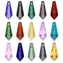 5个/包 14*38mm 单孔锥形悬挂配件,适用于DIY窗帘、窗饰、照明、烛台、阳光捕捉器 - 14*38mm中南柱(5顆) - 查看 21