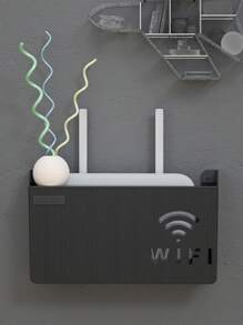 1个WIFI路由器收纳盒壁挂支架