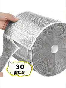 30pcs Magic Cleaning Cloth Thickened Double -Sided Metal Steel Wire Rags Kitchen Dish Pot Washdishing Cloths Towel Clean Tools