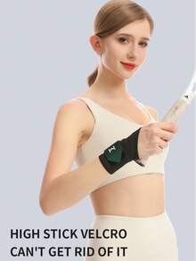 1件/2件装可调节运动护腕，黑色举重护腕，男女通用，羽毛球网球健身房健身护腕配件 - 彩色 - 查看 7