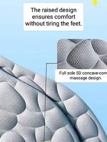 一双米色、黑色、灰色男女通用减震缓冲鞋垫，适用于高跟鞋、运动鞋、休闲鞋、运动鞋、跑鞋 - 黑色 - 查看 9