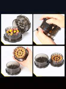 SOUGAYILANG 1 pieza Caja portátil de molienda de cebo de PVC para pesca de agua dulce europea, molinillo de cebo transparente, accesorio de pesca