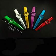 Metal Kazoo, Professional Performance Kazoo, Small & Large Size Saxophones, Small Musical Instrument Kazoo, Kazoo Tube, Kazoo Diaphragm - Multicolor - View 2