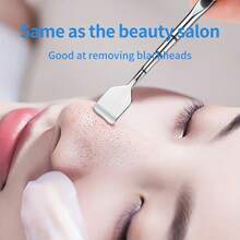 Dụng cụ loại bỏ mụn đầu đen bằng thép không gỉ hai đầu - Dụng cụ loại bỏ mụn đầu đen cứng đầu và mũi hai đầu, phù hợp với mọi tông màu da sáng, làm sạch và loại bỏ lỗ chân lông, thiết kế bền bỉ, dụng cụ loại bỏ mụn đầu đen nhẹ nhàng cho mặt - Nhiều màu - Xem 3