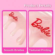 MINISO Barbie Series Five - Claw Meridian Massage Comb - With A Pink And Dreamy Appearance, Made Of High - Quality Materials. The Five - Claw Design Fits The Head Curve Well, Effectively Massaging The Scalp Meridians And Promoting Blood Circulation. (1 PC) - Baby Pink - View 4