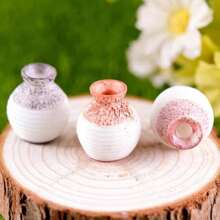 1PC Good-Looking And Practical Vase House Miniature Fairy Tale Garden Micro Landscape Decoration DIY Decoration Accessories Outdoor Statue, Random Color Delivery