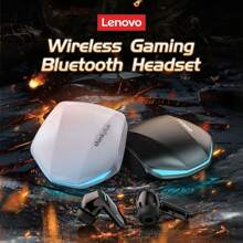 Lenovo GM2 Pro 5.3 Bluetooth Wireless Earphones, Low Latency With Microphone, HD Calls, Dual-Mode Gaming Headset, Chinese Packaging. - White - View 8