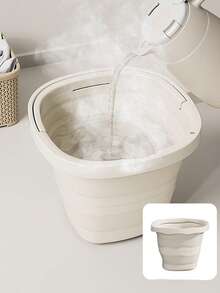 1 xô gấp gọn, xô nhựa di động, không chiếm nhiều diện tích sau khi gấp, xô câu cá di động dùng ngoài trời trên xe hơi, giỏ đựng quần áo bẩn dung tích lớn trong nhà, xô giặt, xô ngâm chân, xô gấp đa năng, hộp đựng đồ dùng nhà cửa. - Nhiều màu - Xem 9