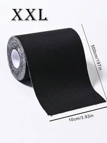 1 Roll Elastic Anti-Flashing Invisible Breast Tape Bra Lift Tape | Gather & Lift Bust Muscle Body Tape, Seamless Sports Tape - Black - View 16
