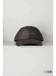 1pc Letter Embroidered Quick-Dry Flat Brim Baseball Cap, Water-Resistant Flat Brim Letter Embroidered Ins Baseball Hat For Men And Women, Sun Protection Skater Hippie Chicks Style - Baseball Cap - View 24