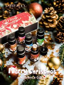 EMBRACEX. Aceites esenciales con aroma a Navidad, Aceites con aroma a campana de Navidad, Adecuados para difusor de aromas para el hogar, Fragancia de larga duración, Se pueden usar para hacer velas de Navidad, Crear ambiente navideño, Eliminar olores, Aliviar el estrés, Mejorar el estado de ánimo, Ayudar a dormir, Regalo de Navidad ideal, También adecuado para difusor de coche. - Campanas de Navidad - Ver 6