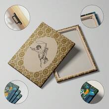 1pc Vintage Cowboy Wall Art Picture Nancy Meyers Style Prints Canvas Paintings Cowboy Poster Cottagecore Decor For Bedroom, Living Room, Or Farmhouse Wall Decor Gift For Her No Framed Or Framed - Multicolor - View 2