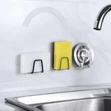 1 Giá đỡ đa năng chắc chắn, Giá để bồn rửa nhà bếp - Keo dán, Không cần khoan Giá để miếng bọt biển và giá thoát nước | Móc treo khăn và phụ kiện gắn tường - Nhiều màu - Xem 8