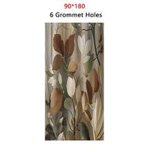 1pc, Vintage Leaf Pattern Print, Leaf Element Waterproof Shower Curtain Tapestry Wall Hanging Curtain, With 12 Hooks Waterproof Polyester Fabric Shower Curtain, Decorative Bath Tub Divider, Modern Household Bathroom Decor, Waterproof Polyester Material, Machine Washable, Grommet Top, Unlined Woven Shower Curtain, Suitable For Hotel Apartment Bathroom Decor, Home Decor Bathroom Accessories, Great Gift Idea 35inX70in, 47inX70in, 59inX70in, 70inX70in Fall Decor Back To School - Multicolor - View 14