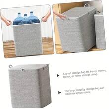 Modern Fabric Storage Boxes - Large Capacity, Durable, Waterproof, Foldable, Ideal For Clothes, Quilts, Toys, Home & Car Organization, Under-Bed Storage With Lid, Under-Bed Storage Solution Classic Style Box Durable Fabric Box, Under Bed Storage Organizer - Multicolor - View 6