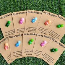 10 Stücke süße Schildkröten Pocket Hug Karten, süße Tierparty Geschenke mit deutschem Text, strapazierfähiges Harz Material, lustiges & einzigartiges Geschenk für Geburtstage, Hochzeiten oder Veranstaltungen, Schildkröten Geschenke, Veranstaltungszubehör, verspieltes Design, hochwertige Verarbeitung - Verschiedenfarbig - Übersicht 12