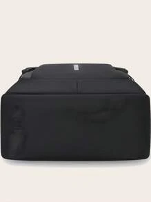 Durable Waterproof Large Capacity Backpack, Daily Backpack, Fashionable Travel Commuter Bag, Bookbag, Laptop Bag, Stylish Shoulder Bag, Travel Bag, Sports Bag, College Bag, Student Bag, College Business Bag, Outdoor Hiking Camping Sports Leisure Backpack - Black - View 7