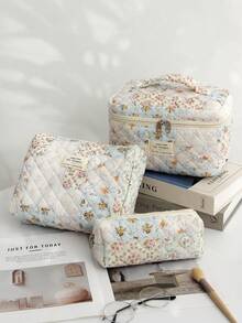 حقيبة مكياج بيج، نمط ملون مجزأ، حقيبة تخزين للسفر، تخزين منزلي، حقيبة تخزين متعددة الوظائف سعة كبيرة، حقيبة مكياج للبنات، حقيبة تخزين مستحضرات التجميل، حقيبة مكياج جميلة للعناية بالبشرة، حقيبة مكياج، صندوق مكياج، حقيبة تخزين المجوهرات، حقيبة فرش، حقيبة فوط صحية، حقيبة سماعات الرأس، محفظة، حقيبة نظارات، هدية عيد الميلاد، هدية عيد الأم، موسم العودة إلى المدرسة، حقيبة طالب، حقيبة ضروريات السفر للمدرسة والعطلات، حقيبة سفر للنساء'