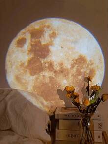 1pc LED Mini Plastic Projector, Interesting Starry Sky Home Projection Device - Beige - View 7