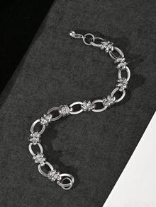 1pc 10mm Diamond Texture Handmade Double Pearl Couple Bracelet, Non-Fading, European And American Cross-Border Popular Couple Embossed Bracelet, Suitable For Couple Daily Wear
