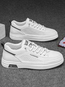 男士百搭休闲运动鞋，简约一脚蹬鞋，防滑，适合所有季节 2000 年代风格 - 米色 - 查看 7