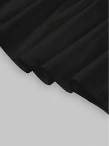 LIU ME Long Skirt 3 Marias With Back Elastic And Internal Lining - 黑色 - 查看 3