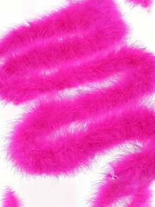 1pc Faux Turkey Feather Boa Trim – 1.5M Fluffy Marabou Feather Strip For DIY Crafts, Costume, Hat Accessories, Christmas Tree Decoration, Wedding Decor, And Bouquet Wrapping,Concert And Home Decor, Dance Wedding, Stage Performance, Carnival Costume And Accessories, Party Supplies,Ideal Choice For Gifts - Multicolor - View 9