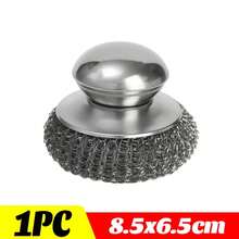 Cepillo de olla de acero inoxidable con, bola de alambre para lavavajillas de alta resistencia, depurador de Metal para herramienta de limpieza de cocina casera, 1-10 Uds. V04J - 10 piezas - Reemplazo de cuentas - Ver 10