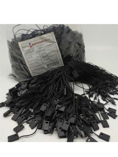 Lacre de Autenticidade Tag Etiqueta Preto – 1.000 un | Loja, Confecção, Segurança