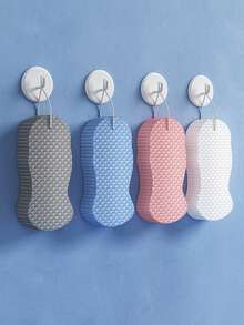 1块装去角质海绵、擦洗海绵、沐浴海绵，鱼鳞纹3D沐浴海绵，沐浴过程中不会伤害肌肤。高密度印花沐浴海绵。淋浴配件，沐浴海绵工具。（由于批次不同，海绵上的印花方向可能有所不同） - 彩色 - 查看 8