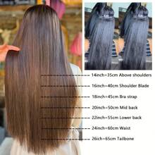 Tape In Hair Extensions Remy Human Hair Natural Black Tape Ins Straight 16"-26"Inch 20 Pcs Thick Hair Extensions - S2 - View 7