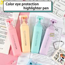 6-Piece Fluorescent Highlighter & Marker Set | Pastel Macaron Hues | Smooth-Flowing For Drawing, Marking & Note-Taking | Vibrant & Soft Colors For School, Office & Creative Use,For School Supplies,Back To School