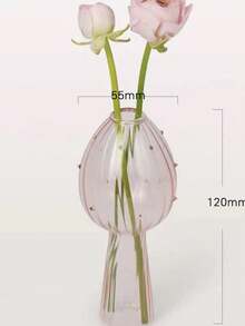 Jarrón con forma de hongo, conjunto de 1/4 piezas de estaciones de propagación de plantas de colores lindos, mini terrario para plantas, macetas hidropónicas únicas pequeñas para plantas de interior, jarrón de vidrio decorativo, regalos para mujeres, decoración del hogar, decoración de habitación, jarrón de vidrio