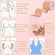 Boobytape Breast Lift,Boob Tape A-G Cup With 10 Disposable Nipple Covers - 1 - 查看 4