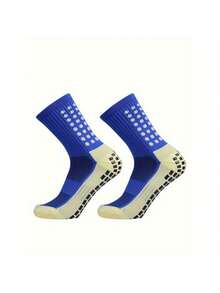 6/12 Pairs  Comfort Sports Leg Socks - Ultra-Breathable, Anti-Slip Silicone Grip For Football & Soccer - High-Performance Outdoor Adventures Set - 混色-12雙 - 查看 10