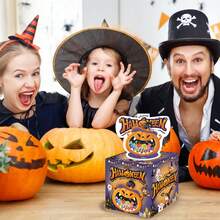 Halloween Purple Pumpkin Candy Surprise Cash Draw Box Easter Carnival Decoration Party Decoration Supplies Decoration Gift Box - Black - View 3