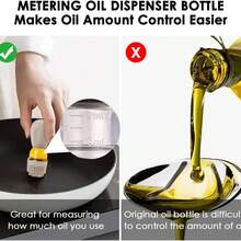2x Oil Dispenser With Brush 180 Ml, 2-In-1 Glass Oil Storage Bottle With Silicone Brush Dispenser, Olive Oil Dispenser Bottle, Squeeze Dropper For BBQ, Baking & Cooking - Brown - View 11
