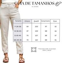 Women's Tailored Linen Trousers, High Waist - Beige - View 11