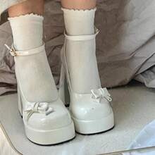 Women Uniform Dress Shoes - 米白色升級版 - 查看 3