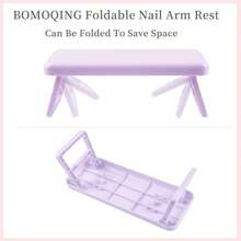 1Pack Foldable Nail Hand Rest - Professional Manicurist Hand Support Pillow, Portable Nail Art Station Essential For Salon & Home Use, Ergonomic Hand Rest For Gel/Acrylic Nails, Great Birthday, Christmas, Nail Appreciation Day Gift For Nail Technicians