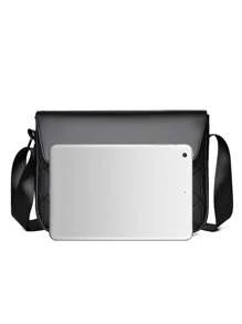 2025年新款菱形图案男士单肩包，时尚斜挎胸包，百搭男士手提包 - 彩色 - 查看 8