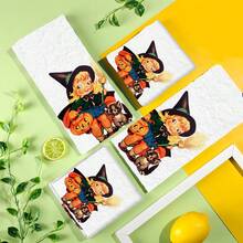 2/4 Pcs Halloween Themed Dish Towels, Super Absorbent Microfiber Modern Dish Cloths, Cooking And Baking Tea Towels, Printed Washcloths, Cleaning Towels, Hand Towels, Soft And Highly Absorbent, Great Gift For Neighbors, Moms, Friends, Birthday, Halloween, Housewarming, Kitchen Decor, Household Essentials - Multicolor - View 17