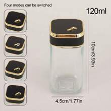 玻璃调味罐套装，旋转厨房调味瓶，调味容器，带调味架