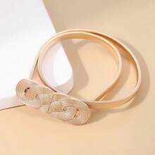Multineos Comercial Women's Elastic Metal Belt Buckle Model Fashion Blogger - 金色 - 查看 9