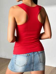Women Tank Tops & Camis - Red - View 3