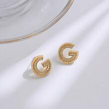 1 Đôi Bông Tai Ngọc Trai Thanh Lịch Ngọt Ngào Nhẹ Nhàng, Bông Tai Hình Tròn Hợp Thời Trang, Khuyên Tai Độc Đáo Với Cảm Giác Cao Cấp Và Khí Quyển, Thích Hợp Cho Các Bạn Gái Đeo Hàng Ngày - bông tai ngọc trai - Xem 13