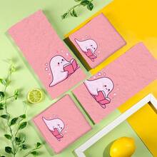 2/4 Pcs Ghost Pattern Printed Dish Towels, Halloween, Super Absorbent Microfiber Modern Towels For Cooking And Baking, Printed Dishcloths, Cleaning Towels, Hand Towels, Tea Towels, Super Soft And Highly Absorbent, Great Gift For Neighbors, Moms, Friends, Birthday, Halloween, Housewarming, Kitchen Decor, Household Essentials