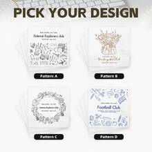 20-300 piezas de servilletas de invitación personalizadas, servilletas de papel personalizadas, servilletas desechables blancas de 3 capas para fiestas de regreso a la escuela, fiestas de bienvenida, inofensivas para usar y tocar, decoraciones de fiesta perfectas para familia, universidad, escuela, clase y club, celebración de reclutamiento de club, servilletas de fiesta personalizadas - Blanco - Ver 2