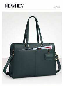 NEWHEY Laptop Bag For Women 15.6 Inch Work Tote Bags Waterproof Leather Laptop Computer Tote Professional Briefcase - Multicolor - View 5