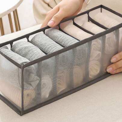 1/3 cái Tổ chức lưu trữ quần áo, Ngăn chia ngăn kéo tủ, Hộp lưu trữ ngăn kéo phòng ngủ, Tổ chức tủ quần áo, Tổ chức ngăn kéo có thể gập lại, Ngăn chia ngăn kéo đồ lót cho áo ngực, quần lót, tất và quần áo